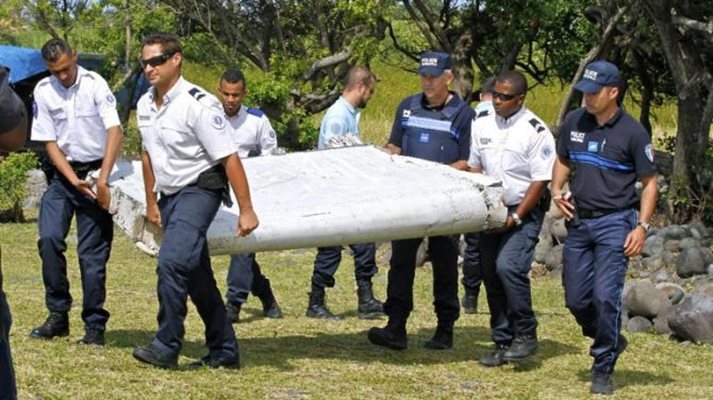 Самолетната отломка, намерена на о-в Реюнион