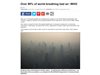 Над 90% от световното население диша замърсен въздух