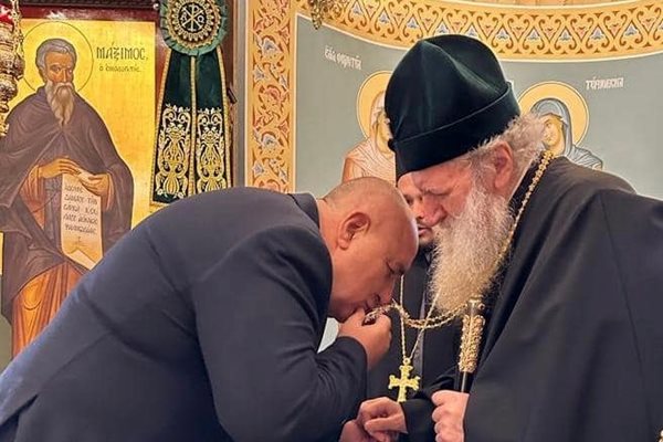 Бойко Борисов  получи благослови от Негово Светейшество Неофит - Патриарх Български