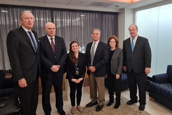 Иван Гешев  с членове на ръководствата на четири от водещите организации на евреите в САЩ СНИМКА: Пресцентър на прокуратурата