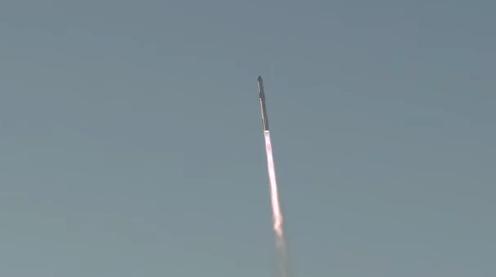 Втори опит на "Спейс Екс" да достигне Космоса с ракетата "Старшип"
КАДЪР: YouTube/Spaceflight Now