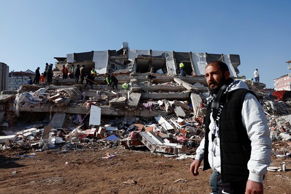 Щети от земетресението в Турция. СНИМКА: Ройтерс