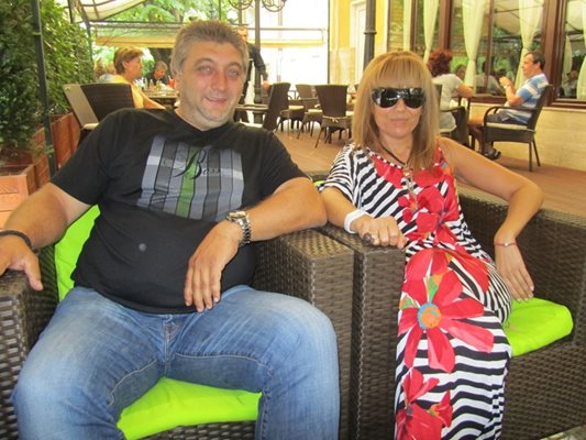Трифон Иванов с приятелката си Валя Панова