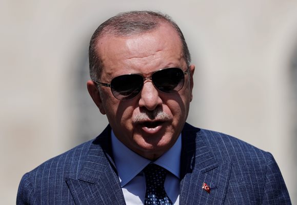 Президентът на Турция Реджеп Тайип Ердоган СНИМКА: Ройтерс