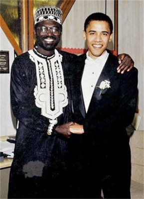 Малик Обама на сватбата на Барак и Мишел през 1992 г.