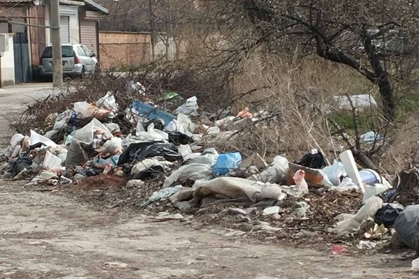 Улица "Градина" в село Крумово е засипана с отпадъци. Това принуди местната управа да закупи камери и да ги раздаде на хората в близките къщи, за да следят за нарушители.