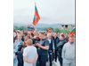 Протест блокира пътя за Банско и Велинград, километрично задръстване край Симитли (видео)