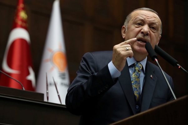 Турският президент Реджеп Тайип Ердоган СНИМКА: РОЙТЕРС