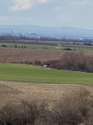 (Снимка) Ето къде е паднал самолетът край Лесново