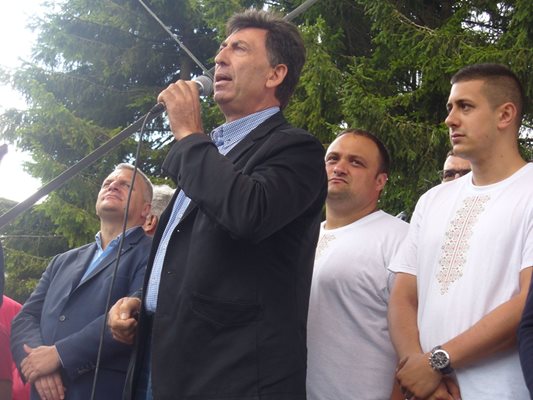 Лидерът на синдикат "Защита" Красимир Митов.