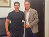 Нов стадион в Бургас обсъждат кметът Димитър Николов и шефът на БФС Георги Иванов