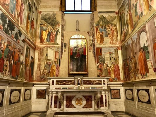 Фреските на Мазачо в капела Бранкачи във Флоренция, на които се възхити музикантът