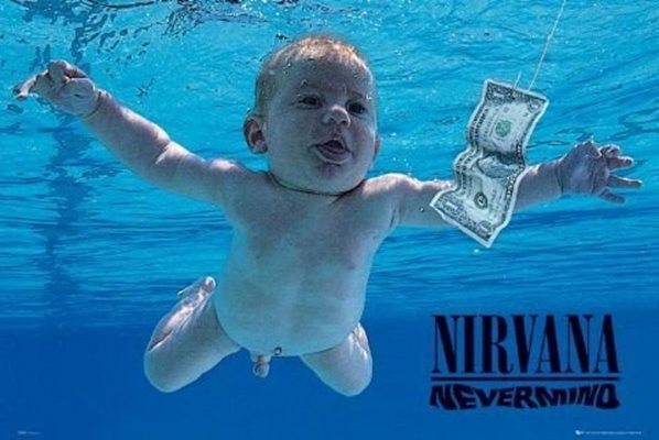Обложката на албума "Nevermind" на "Нирвана"