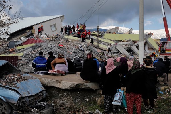Земетресение в Турция 06.02.2023 г. СНИМКА: Ройтерс