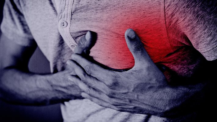 Инфарктът често връхлита със силни болки в лявата плешка