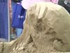 Подиграха се с пясъчна фигура на Джъстин Бийбър (Видео)