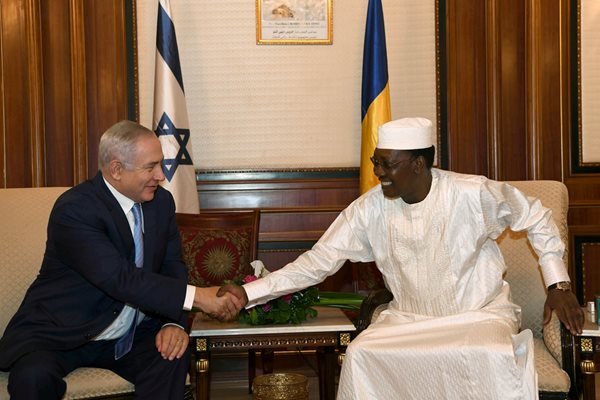 Израелският премиер Бенямин Нетаняху на среща с чадийския президент