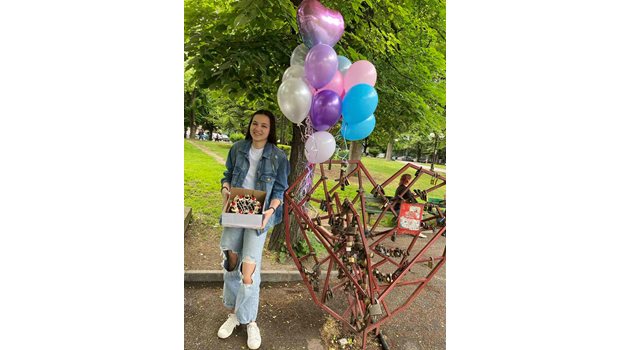 Мария Караиванова на 17-ия си рожден ден