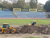 И през уикенда тече ремонтът на Градския стадион в Русе