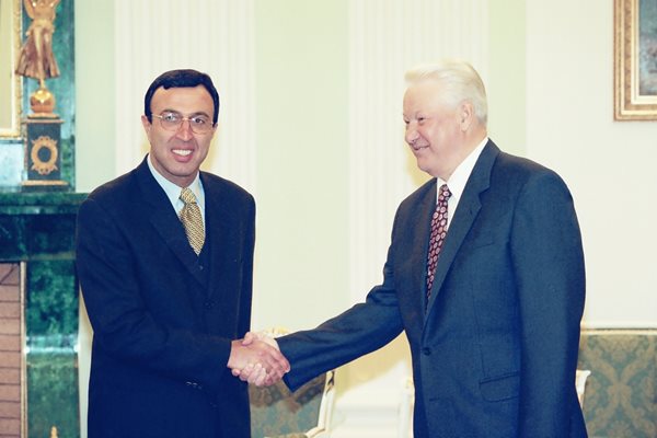 Петър Стоянов с руския президент Борис
Елцин, август 1998 г.
СНИМКА: АРХИВ