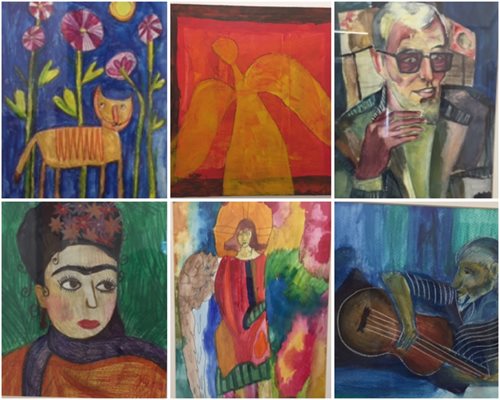 Колаж  от картини и рисунки на български деца
СНИМКИ: ВИОЛИНА ХРИСТОВА