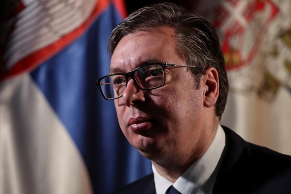 Сръбският президент Александър Вучич СНИМКА: Ройтерс