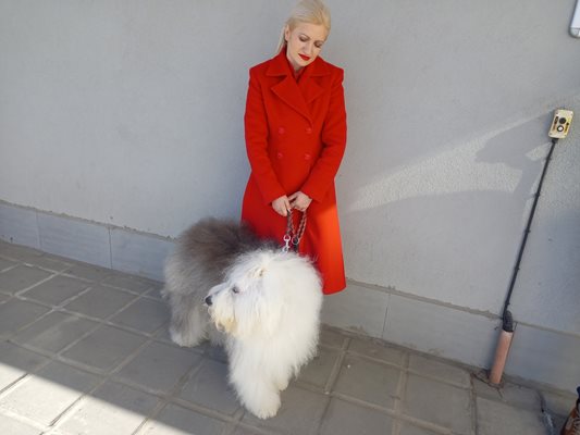 Терапевтичното куче Мон заедно със своята стопанка Велислава Костадинова бяха на церемонията. Кучето помага на тежко болни деца.
