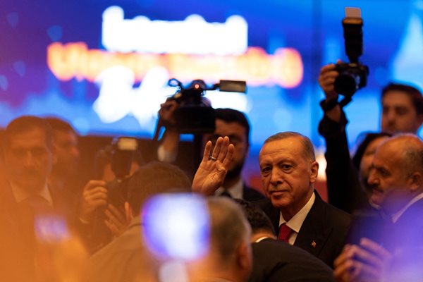 Турският президент Реджеп Тайип Ердоган 
Снимка: Ройтерс