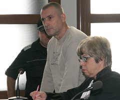 Венцеслав Караджов и адвокатката му Зоя Тошкова в съда по време на съдебните дела