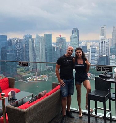 Двойката си подари почивка и в Сингапур