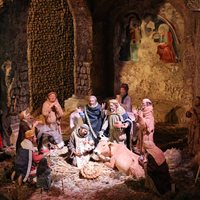 Сцената с Рождество Христово в пещерата на Гречо СНИМКИ: ИНСТАГРАМ