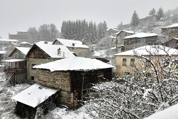 Сняг е затрупал и с. Лилково, където от снощи са без ток.
Снимки Фейсбук, Мариана Димитрова