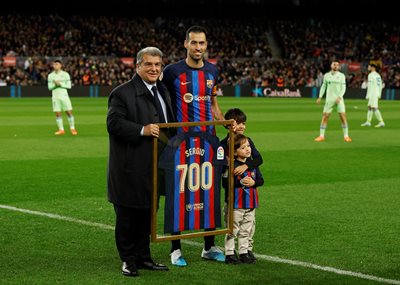 Президентът на "Барселона" Хуан Лапорта продължава да работи по проекта за европейската клубна Суперлига. СНИМКА: РОЙТЕРС