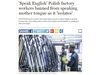 Забранили на полски работници да говорят на своя език в британски завод