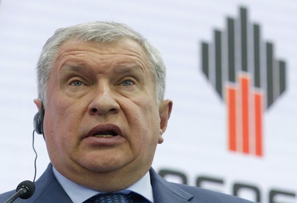 Президентът на „Роснефт" Игор Сечин СНИМКА: Ройтерс