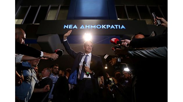 Кириакос Мицотакис след победата СНИМКА: Ройтерс