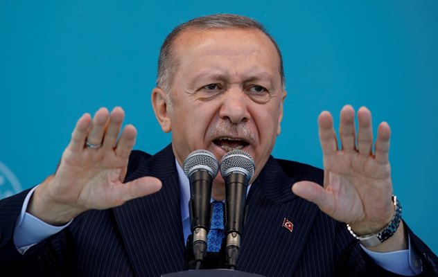 Турският президент Реджеп Тайип Ердоган
Снимка: Ройтерс