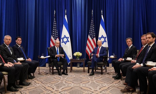 Американският президент Джо Байдън и израелският премиер Бенямин Нетаняху СНИМКА: Ройтерс