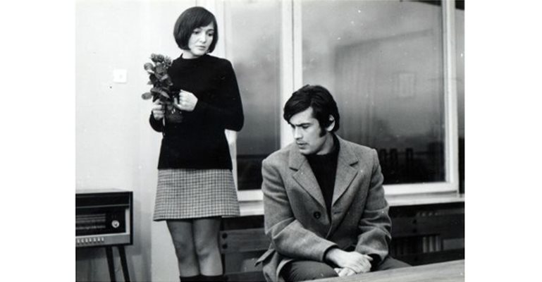 Виолета Донева и Стефан Данаилов във филма на Людмил Стайков "Обич" 1972 г.