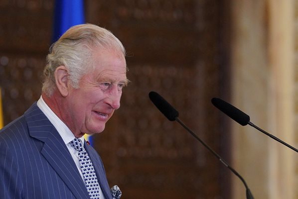 Крал Чарлз на посещението си в Румъния СНИМКА: Ройтерс