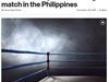 По време на боксов мач във Филипините са били ранени 33 души