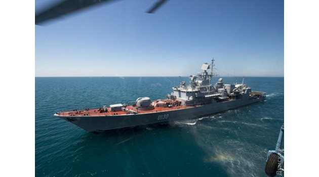 Основната украинска фрегата "Хетман Сагайдачни"