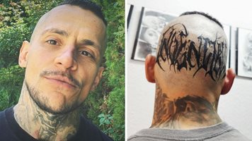 Братът на Ружа Игнатова си татуира главата