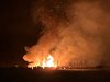 Пламъци обхванаха стената на язовир "Марково" (Снимки)