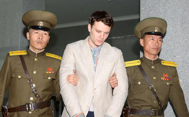 Отто Уормбиър беше освободен преди няколко дни от севернокорейските власти  СНИМКА : Ройтерс