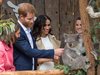 Принц Хари и Меган Маркъл се срещнаха с коала в Австралия (Снимки)