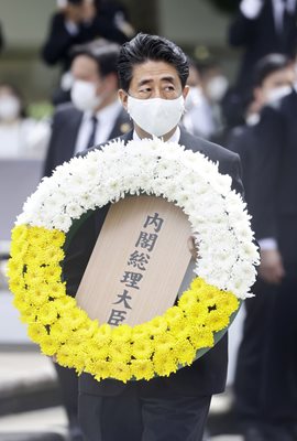 Министър-председателят на Япони - Шиндзо Абе СНИМКА: Ройтерс