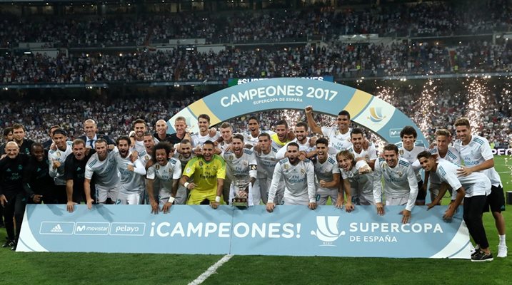 "Реал" ликува със Суперкупата на Испания Снимки: Ройтерс