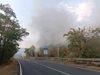 Пожар в Кресненското дефиле и друг край главен път Е-79