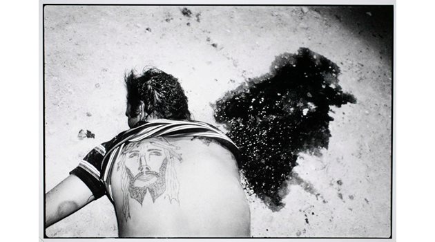 Член на мафията с татуировка на Христос, убит от свои колеги в групата.